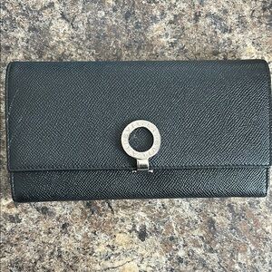 Bvlgari  Black Leather Wallet​